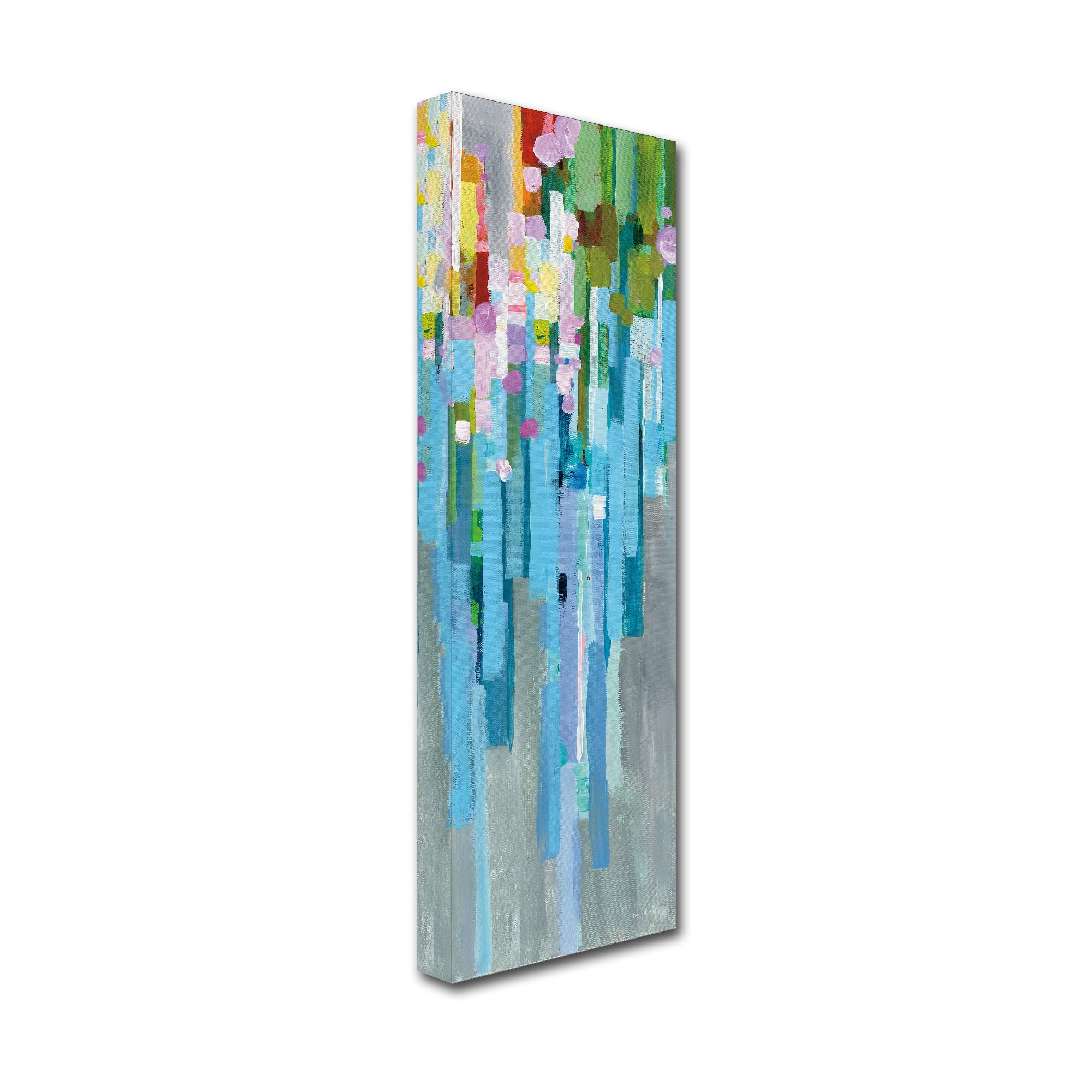 Trademark Fine Art 'Rainbow of Stripes II' Canvas Art by Danhui Nai