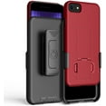 thumbnail image 4 of BELTRON iPhone 7/8/SE 2020 Holster Case, Super Slim Rubberized Grip Case & Swivel Belt Clip Holster Combo with Built-in Kickstand for for Apple iPhone SE 2nd Gen 2020, 8, 7, 6, 6s Red, 4 of 9
