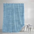 thumbnail image 3 of Vintage Gray Blue Shower Curtains for Bathroom, Modern Farmhouse Textured Rustic Waterproof Fabric Shower Curtain, Decorative Bathroom Curtain for Bathtub, 36"x72", No Hooks Included, 3 of 9