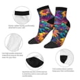 thumbnail image 5 of Fuzoiu Psychedelic Sunflowers Print Adult Socks, Crew Moisture-wicking Socks, Unisex Cushion Crew Socks,Casual Sports Ankle Socks, 5 of 7