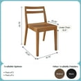 thumbnail image 2 of Now Furniture Dining Chairs Set of 2, Solid Wood Modern Kitchen Chair, 2 of 7
