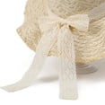 thumbnail image 4 of Noric Women Summer Sun Hat Wide Brim Floppy Hat with Lace Bow Ruffle Edge UV Protection Beach Vacation Hats, 4 of 5