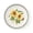 Kansas Sunflower, variant on Portmeirion Salad Plate - South Carolina Jasmine