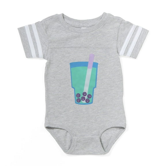 CafePress - Bubble Tea_B - Cute Infant Baby Football Bodysuit