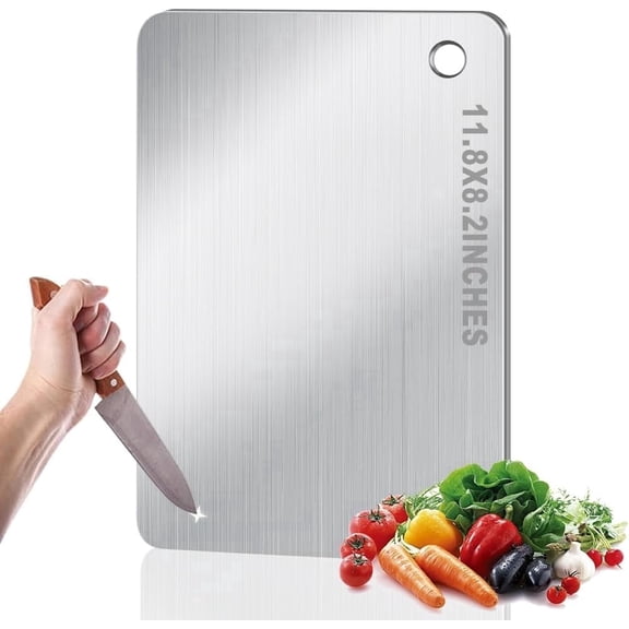 Stainless Steel Cutting Board for Kitchen, Stainless Non Stick Chopping Board, Upgrade