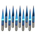 thumbnail image 4 of Herramienta de brocas de enrutador para metalurgia de 10 piezas 0,1/0,2//0,4/0,5mm 10/15/ Baoblaze Brocas de mecanizado CNC, 4 of 8