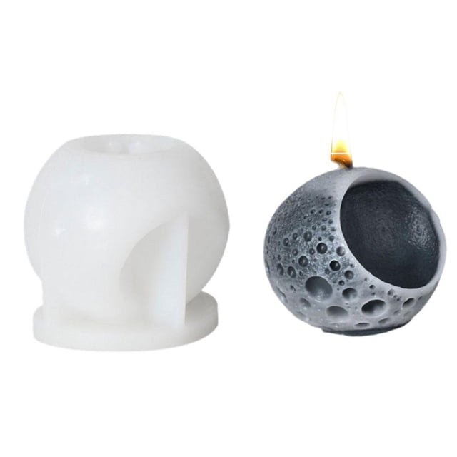 SGACAI Molde de silicona para velas aromáticas con forma de luna A2Z1 ξс