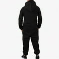thumbnail image 2 of CHENge Mens Hooded Jumpsuit Full Zip Up 1sie Work Coverall Rompers Plus Size 1 Piece Overalls Jogging Suit with Pockets, 2 of 6