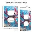 thumbnail image 5 of Zufioo Cute Underwater Axolotl Print Switch Wall Plate, Dustproof and Heat-resistant Decorative Wall Switch Cover, Suitable for Residential and Commercial Areas-Mid-size, 5 of 8