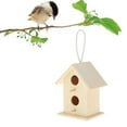 thumbnail image 3 of DOLITY Backyard Wooden Bird House Feeding Nest for Wren Style2, 3 of 6