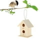 thumbnail image 3 of Casa para pájaros de madera, casa para pájaros colgante para exterior, de anidación, sin terminar, pintable Style2, 3 of 6