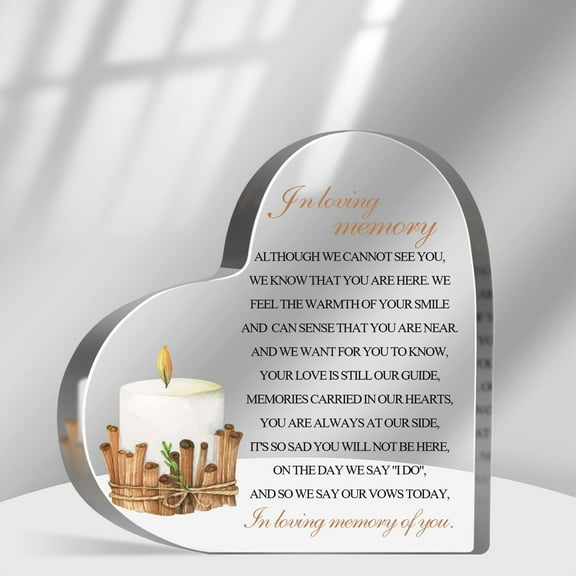 Loss of Loved One Sympathy Gift, Memorial Gifts for Loss Keepsake, In Loving Memory of Loved One Sign, Grief Bereavement Remembrance Plaque Decor for Family Members,4x4 inch