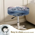 thumbnail image 4 of ZIATUBLE Wolf Snow Bar Stool Cover Cushion Soft Chairs Decorative Cover 13-15 Inch Reusable Stool Covers Chair Slipcovers Set 2 Pack Circle Stool Seat Covers Dust Protective Cover, 4 of 6