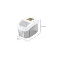 thumbnail image 3 of yievot Household Portable Rice Bucket, Sealed Rice Container, Flour Storage Container, Cereal Dispenser, Household Rice Storage Container, Pet Food Storage Container, 3 of 5
