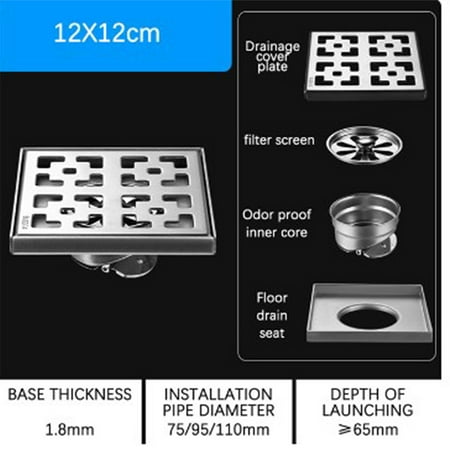

JINGT All-Copper Floor Drain: Efficient Durable and Stylish - Upgrade Your Bathroom
