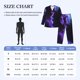 thumbnail image 4 of Balery Purple And Blue Nebula Pijama para Hombre de Dos Piezas con Manga Larga, Conjunto de Dormir y Descanso Suave con Bolsillos-Large, 4 of 7