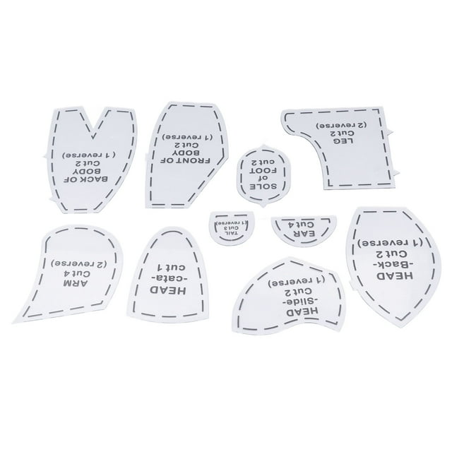 Bear Sewing Template, 10pcs Bear Template Ruler Set Bear Sewing Template Set For Girls