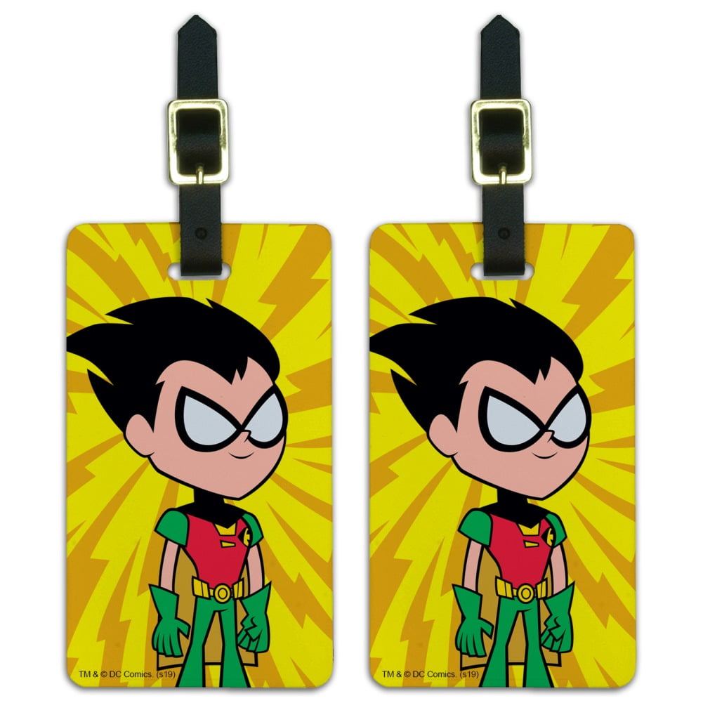 Teen Titans Go! Robin Luggage ID Tags Suitcase Carry-On Cards - Set of 2 - Walmart.com