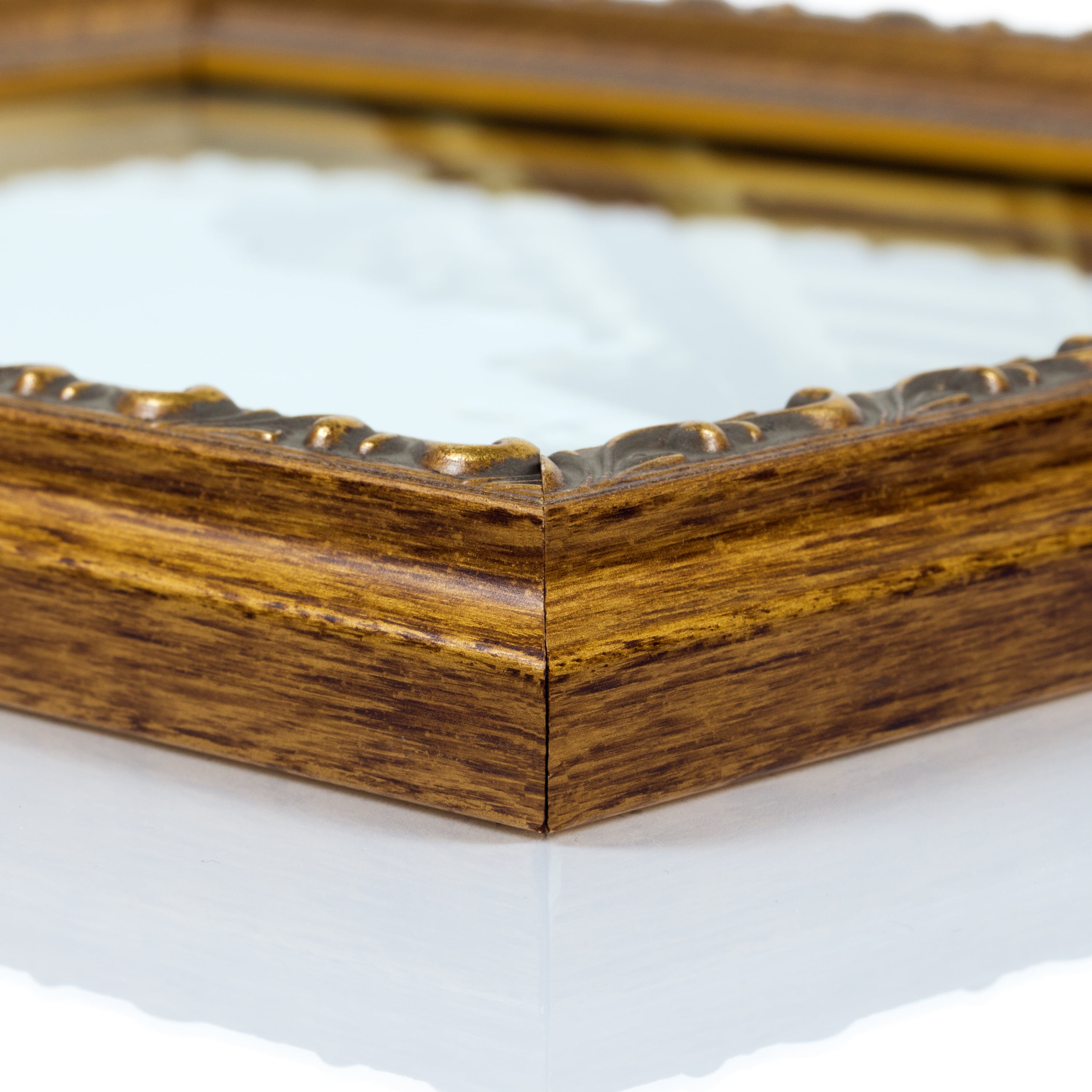 Craig Frames Ancien Ornate, 18x24 inch Antique Gold Picture Frame Matted for a 12x18 Photo