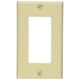 thumbnail image 1 of Placa de pared Leviton 1-Gang Decora/GFCI Device Standard Ivory, 1 of 2