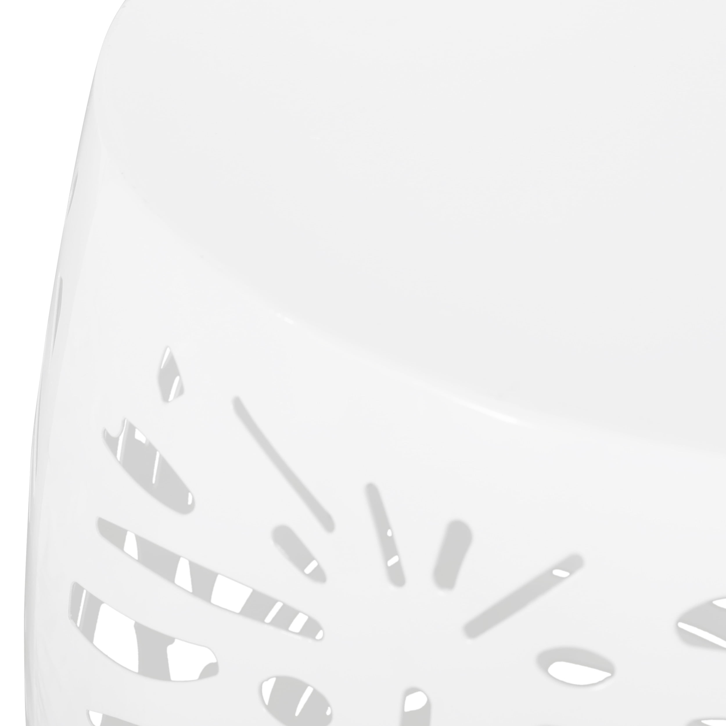 Lindsey Metal Outdoor Side Table, White