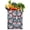 White-124, variant on Tropical Flower and Leaves Canvas Tote – Bright and Colorful Eco-Friendly Bag