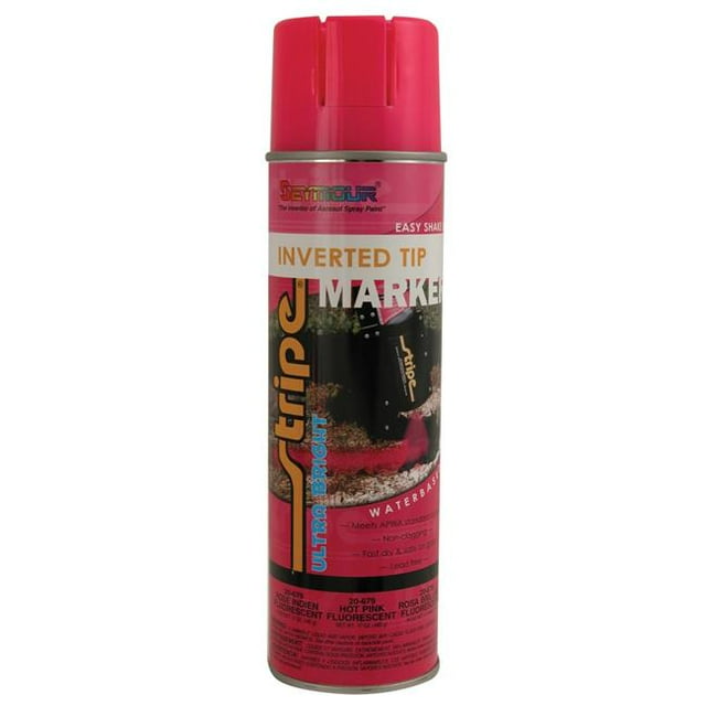 Seymour 20 oz Inverted Tip Marking Paint, Pink Fluorescent