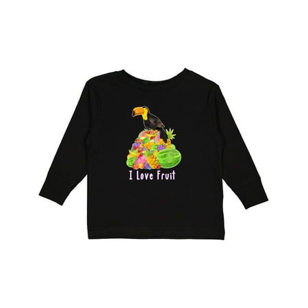 

Inktastic I Love Fruit Toucan Gift Toddler Boy or Toddler Girl Long Sleeve T-Shirt