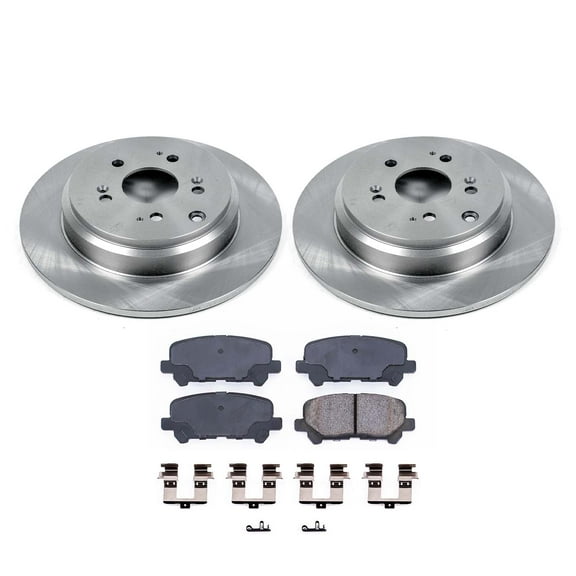 Ultimate Brakes Rear Ceramic Brake Pad and Rotor Kit with Hardware WM80276