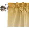 thumbnail image 5 of Valances Curtain Yellow and Grey Ombre Kitchen Curtain Valances Gradient Gradual Color Window Treatment Short Topper Curtains for Kitchen Bathroom Living Room 1 Panel 42x12 Inch, 5 of 5