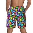 thumbnail image 4 of Balery Colorful Easter Eggs1 Mens Swim Trunks Swim Shorts for Men Quick Dry Inseam Beach Shorts with Compression Liner Pocket-XX-Large, 4 of 9