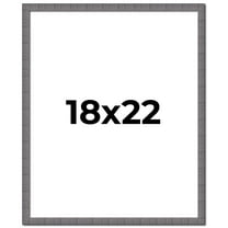 18x22 Frame Blue Kingsley Pewter Solid Wood Picture Frame Width 0.75 Inches |Interior Depth 0.5