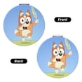 thumbnail image 2 of Lsque Bluey Pattern Cosmetic Mirror 2.6 Inch Round Handheld Travel Pocket Makeup Mirror, 2 of 8