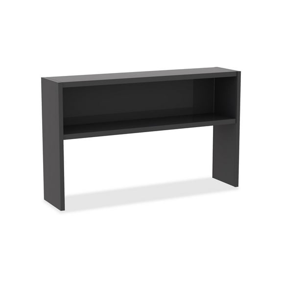 Lorell, Charcoal Steel Desk Series Stack-on Hutch, 1 Each