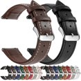 thumbnail image 2 of Correa de reloj de cuero genuino de grano superior, correas de reloj de liberación rápida de 18mm/20mm/22mm, se adapta a Samsung Galaxy Watch, Garmin Huawei Watch, 2 of 4