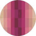thumbnail image 1 of Ahgly Company Indoor Round Patterned Raspberry Red Area Rugs, 4' Round, 1 of 6