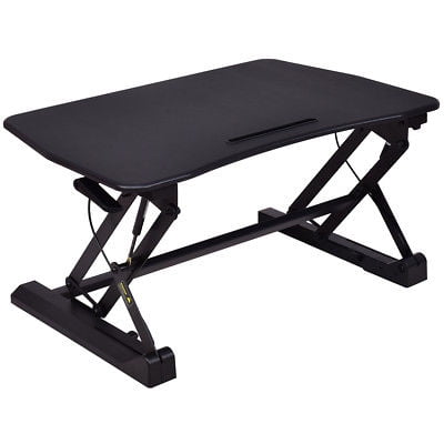 Gymax Height Adjustable Stand Up Desk Computer Workstation Lift