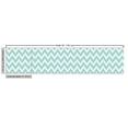 thumbnail image 3 of Ambesonne Chevron Fabric by the Yard Upholstery, Zigzags in Aquatic Tones, 10 Yards, Seafoam and White, 3 of 5
