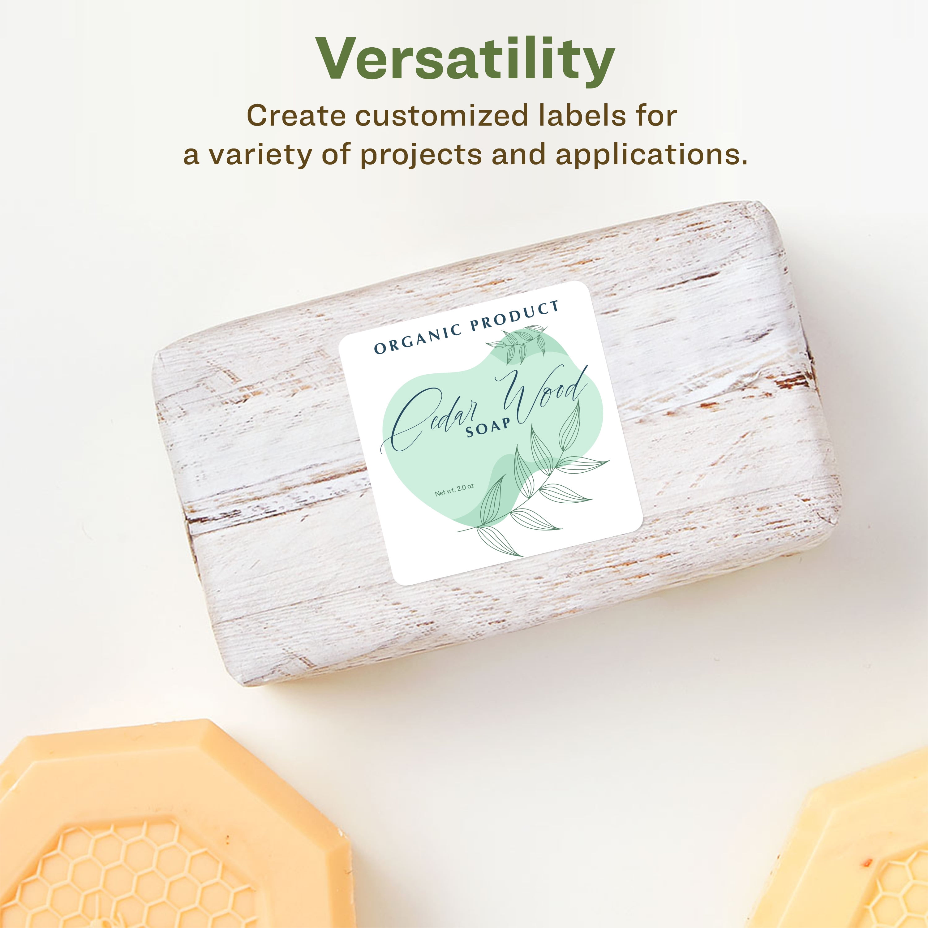 Avery EcoFriendly Square Labels, 2" x 2", 600ct