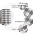 thumbnail image 6 of Shower Curtain Gray Buffalo Check Plaid Bathroom Curtains with Hooks, Waterproof Fabric Farmhouse Style Bath Shower Curtains Set for Bathroom Bathtubs Decor 72x72 Inch, 6 of 8