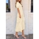 thumbnail image 4 of Vestido PRETTYGARDEN Verano 2025 Midi Beige Floral Boho XXL, 4 of 6