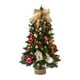thumbnail image 3 of Mini árbol de Navidad de escritorio 2023, decoración ligera, encantador adicional Rojo, 3 of 9
