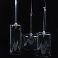 thumbnail image 5 of Mkyiongou Modern LED Pendant Light Clear Glass Cup Shade Kitchen Island Lamp 3-Head Lamp, 5 of 11