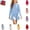 Sky Blue, variant on YOUYEDIAN Solid Color Hoodie Dress for Girls Casual Fashion Long Sleeve Hooded Mini Dress