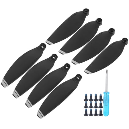 Drone Blade  Small 8 Pcs Propellers Blade For Mini For Drone Accessories Black With Silver Edge