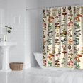 thumbnail image 2 of Brown Mushroom Plant Light Pattern Shower Curtain 84"x72" ,Bathroom Decorative Shower Curtains Set with 12 Hooks,Modern Waterproof Washable Shower Curtain, 2 of 6