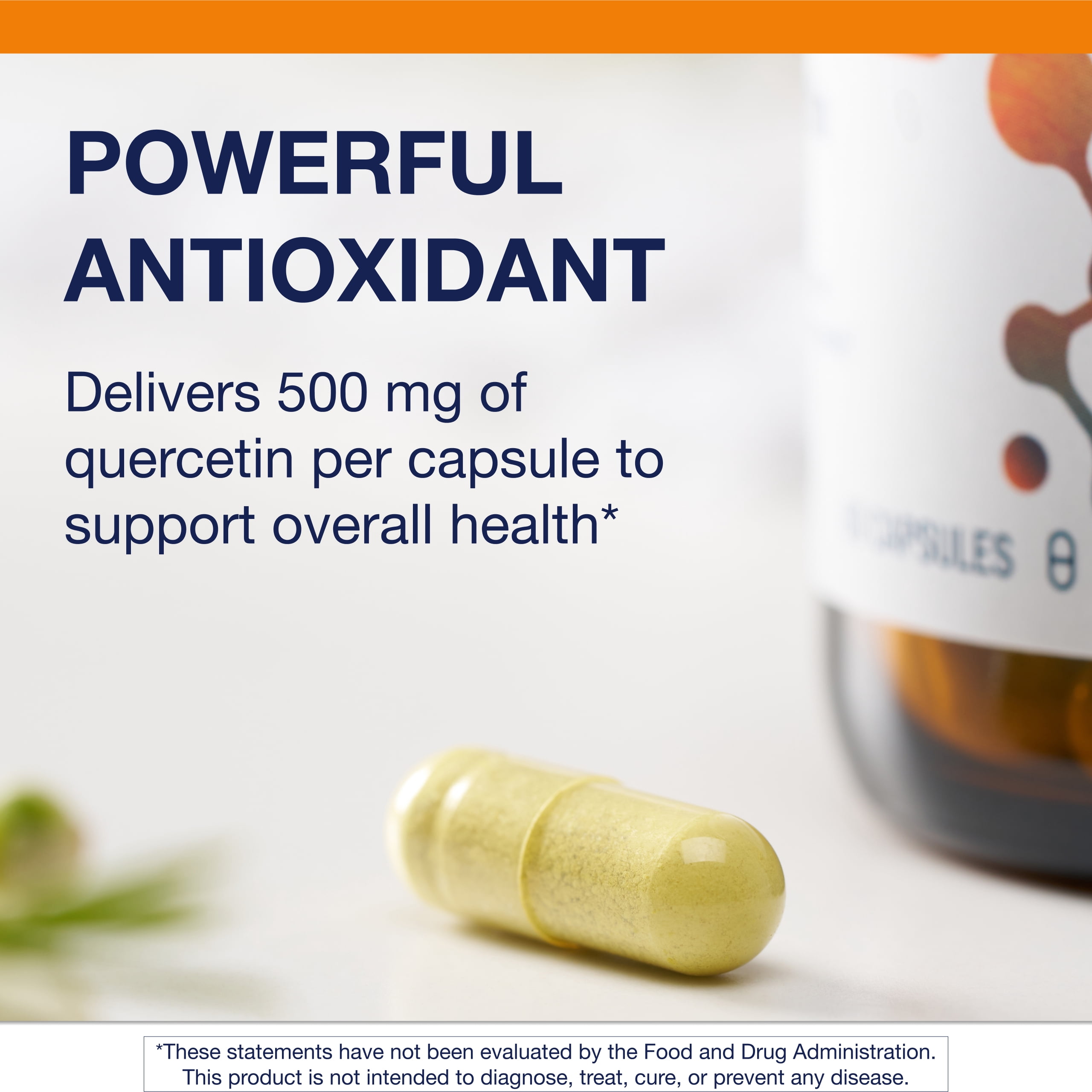 Metagenics Quercetin 500 mg Capsule Supplement Helps Promote a Healthy Immune Response and Cardiovascular Function - 60 Capsules