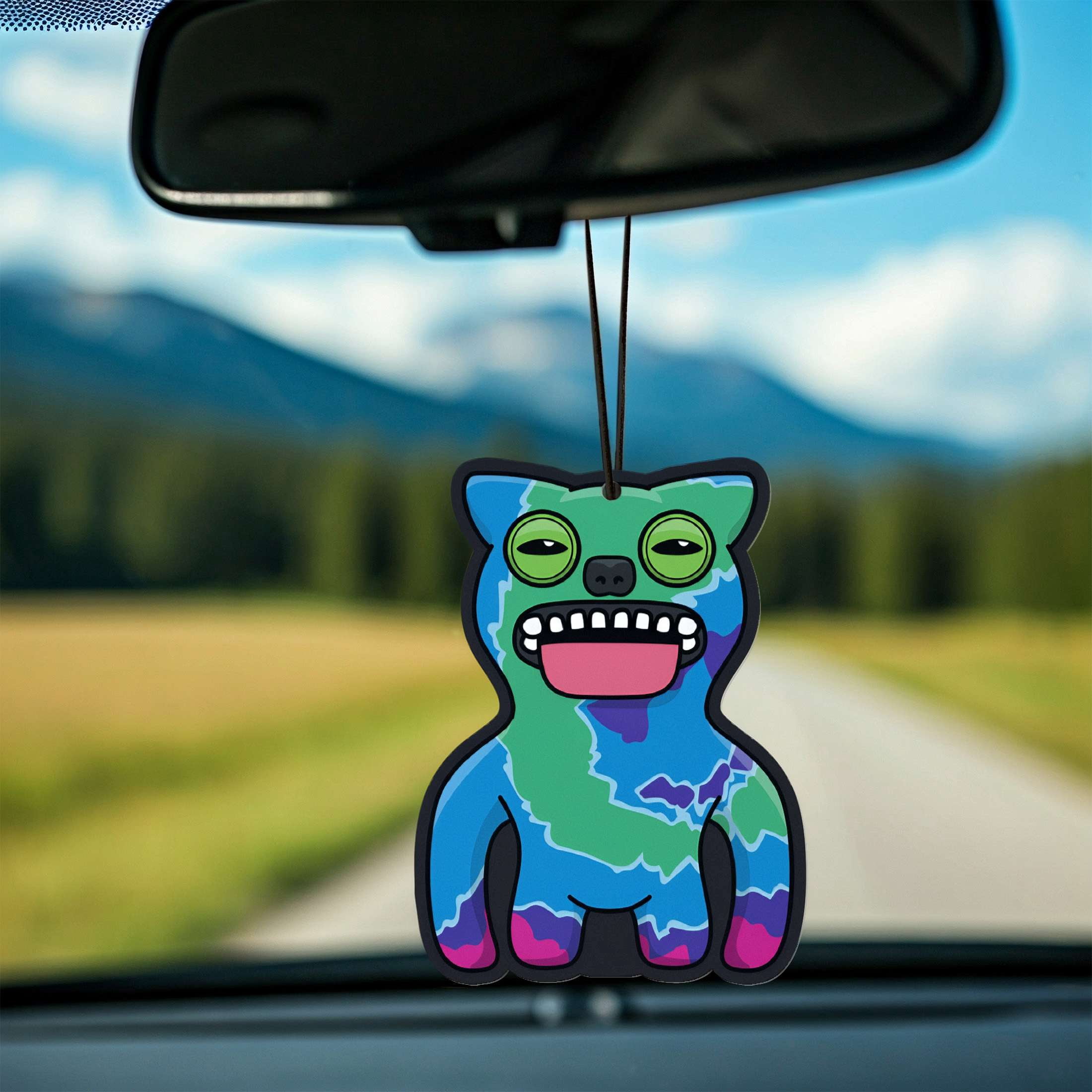 Fuggler Car Air Freshener 6-Pack, Long Lasting Odor Eliminator, Assorted Characters
