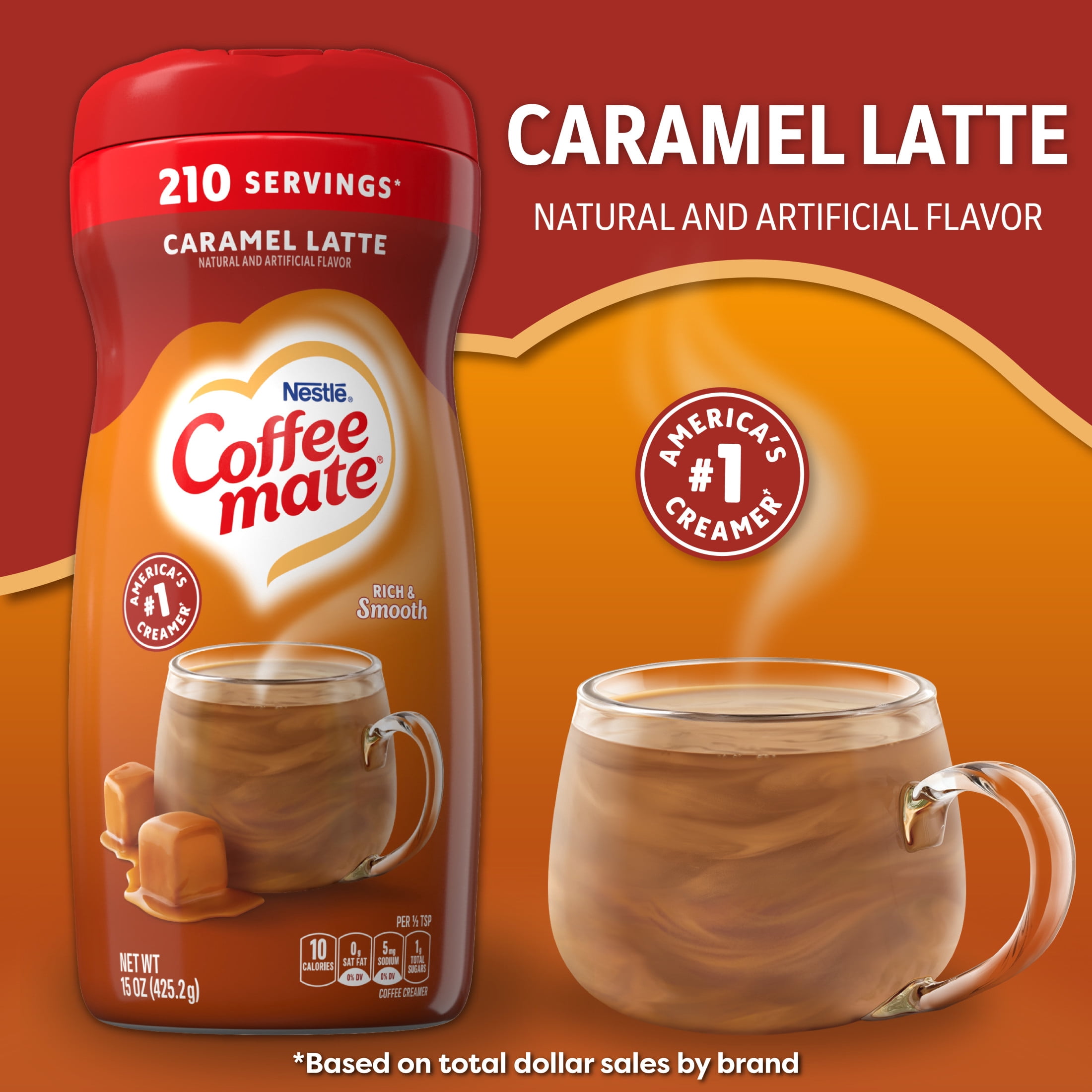 Nestle Coffeemate Caramel Latte Coffee Creamer, 15 oz