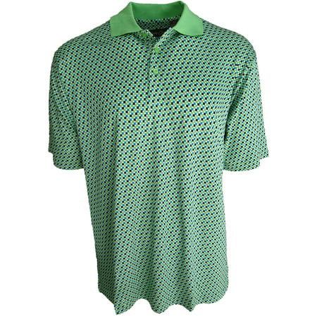 Men's Silk & Cotton Blend Knit Polo Golf Shirt